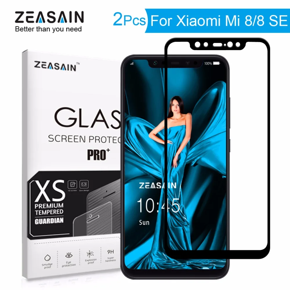 2 Pack Original ZEASAIN Screen Protector For Xiaomi Mi 8 SE Mi8 Xiomi Mi8 SE Full Cover Tempered Glass 9H Hardness Glass Film
2 Pack Original ZEASAIN Screen Protector For Xiaomi Mi 8 SE Mi8 Xiomi Mi8 SE Full Cover Tempered Glass 9H Hardness Glass Film
