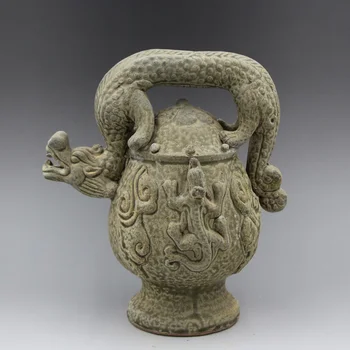 #9Antique Rare Old Chinese porcelain teapot,Backflow pot,carved Dragon, Home Decorations / ollection & adornment, Free shipping
#9Antique Rare Old Chinese porcelain teapot,Backflow pot,carved Dragon, Home Decorations / ollection & adornment, Free shipping