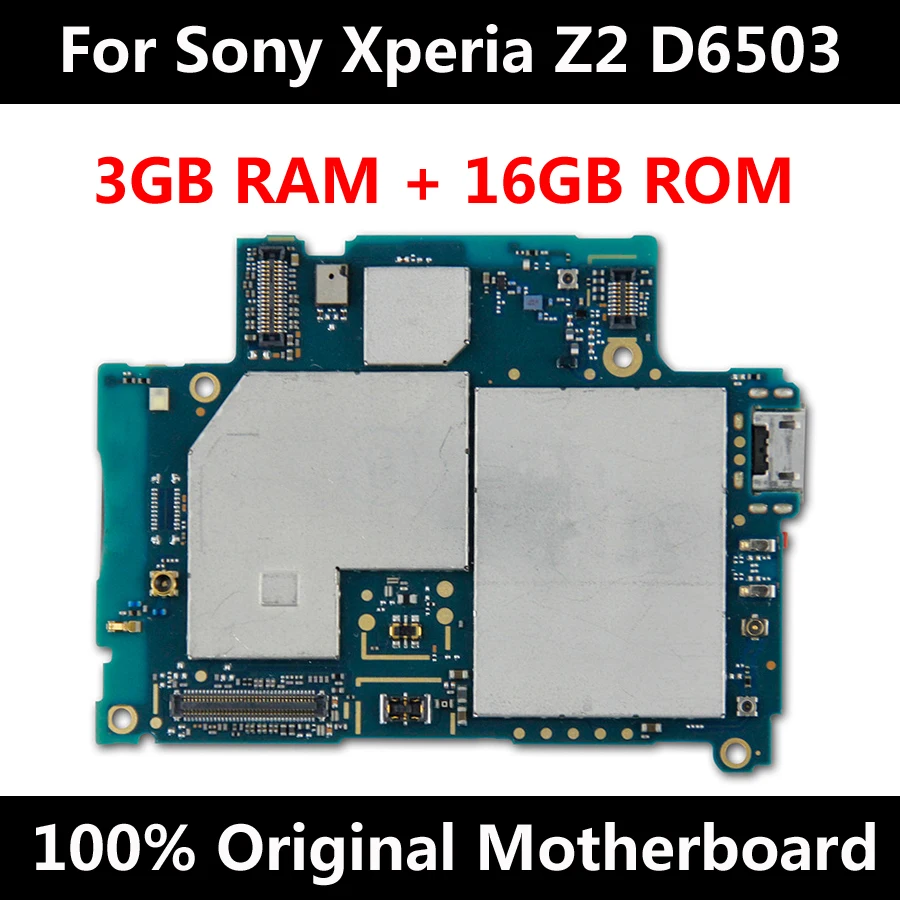 

Original Motherboard For Sony Xperia Z2 L50W D6503 Factory Unlocked Mainboard With Chips Android OS System Logic Board