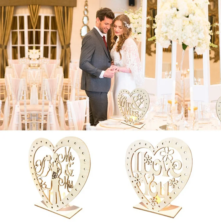 QIFU MR MRS Wedding Wooden Decoration With LED Light Rustic Wedding Decoration Wedding Table Event Party Decor Weeding Supplies QIFU MR MRS Wedding Wooden Decoration With LED Light Rustic Wedding Decoration Wedding Table Event Party Decor Weeding Supplies