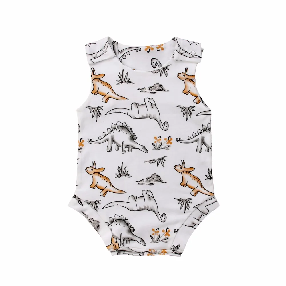 Infant Baby Girls Clothes Cartoon Jurassic Dinosaur Print Romper Sleeveless White Animal Jumpsuit Bebe Boys Clothes
Infant Baby Girls Clothes Cartoon Jurassic Dinosaur Print Romper Sleeveless White Animal Jumpsuit Bebe Boys Clothes