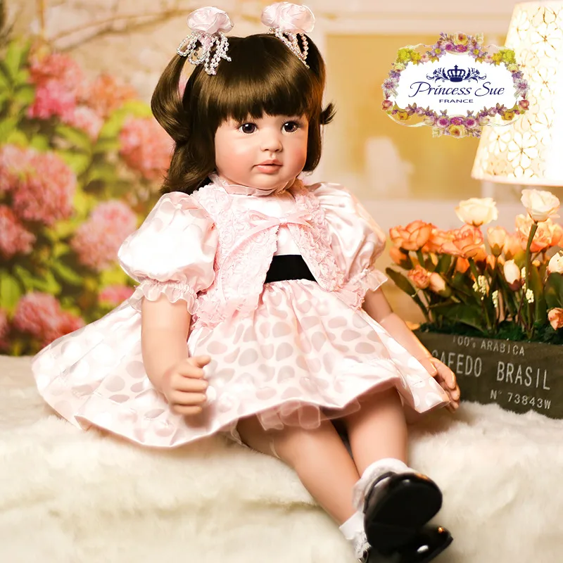 Pretty Reborn Babies 55 cm Soft Silicone Vinyl So Truly Baby Doll Realistic Smiling Girl Boneca Model Wear Cat Bib Kids DIY Toys
Pretty Reborn Babies 55 cm Soft Silicone Vinyl So Truly Baby Doll Realistic Smiling Girl Boneca Model Wear Cat Bib Kids DIY Toys