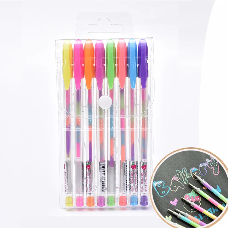 6/8pc Rainbow Pen Set Creative Glitter Flash Pen Water Chalk Highlighter Gel Pens for Drawing Graffiti Pen 0.8mm School Supplies
6/8pc Rainbow Pen Set Creative Glitter Flash Pen Water Chalk Highlighter Gel Pens for Drawing Graffiti Pen 0.8mm School Supplies