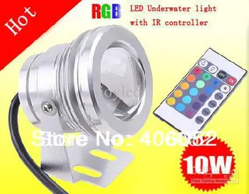 10W 12v underwater RGB Led Light 1000LM Waterproof IP67 fountain pool Lamp 16 color change with 24key IR Remote controller
10W 12v underwater RGB Led Light 1000LM Waterproof IP67 fountain pool Lamp 16 color change with 24key IR Remote controller