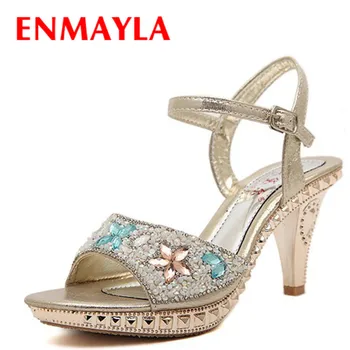 ENMAYLA High Quality Crystal High Heels Women Sandals Sexy Rhinetones Platform Sandals Party Wedding Shoes Woman Summer Shoes
ENMAYLA High Quality Crystal High Heels Women Sandals Sexy Rhinetones Platform Sandals Party Wedding Shoes Woman Summer Shoes