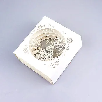 WYSE Merry Christmas Card 3D Snowflake Laser Cards Paper Craft Pop Up Gift Box for Festival Greeting Cards Happy New Yar
WYSE Merry Christmas Card 3D Snowflake Laser Cards Paper Craft Pop Up Gift Box for Festival Greeting Cards Happy New Yar