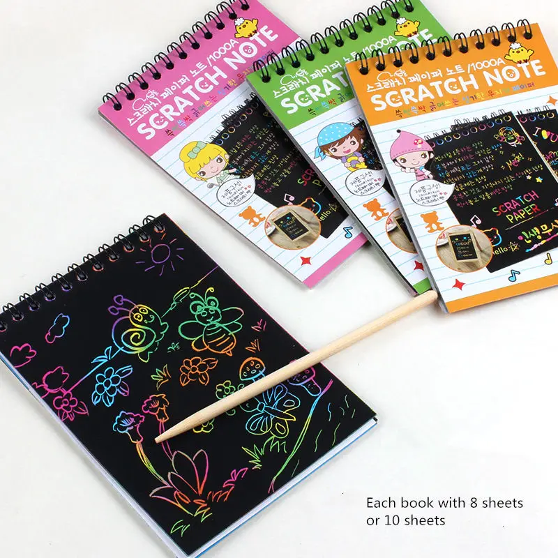 1PC Scratch Note Black Cardboard Children DIY Drawing Book Scrapbook Craft Supplies Paper Party Baby Show Gift Given To Guest
1PC Scratch Note Black Cardboard Children DIY Drawing Book Scrapbook Craft Supplies Paper Party Baby Show Gift Given To Guest