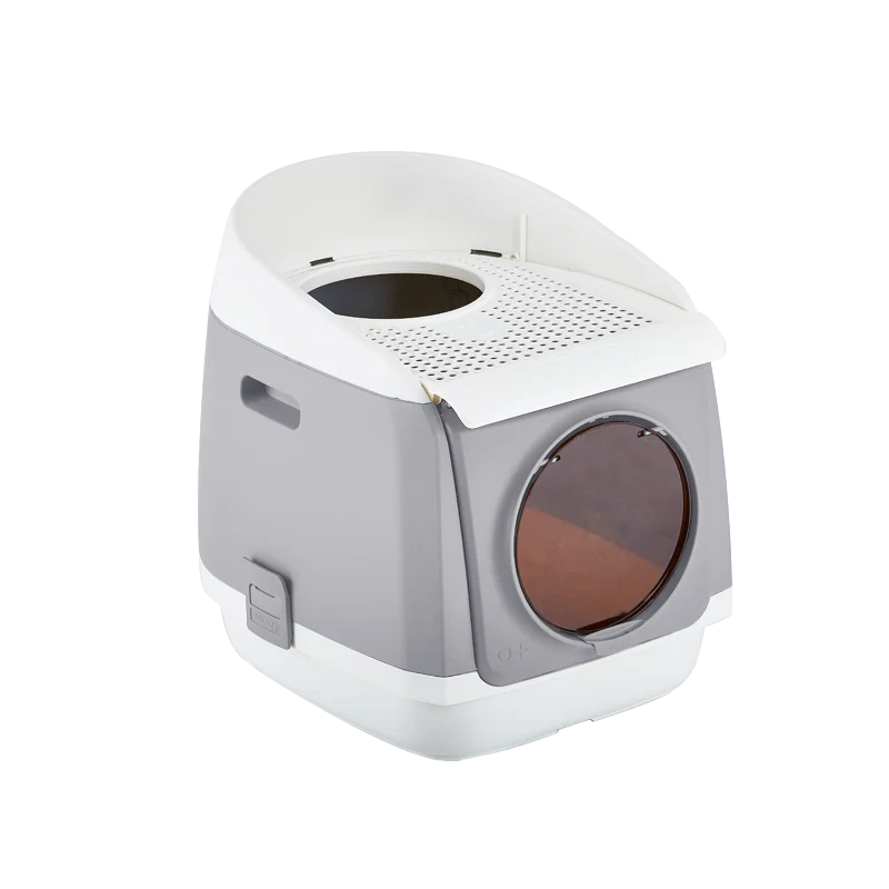 Large Space Cat Litter Pan Hooded Cat Toilet Box with Breathable Lid & Easy Entrance Transparent Door Safe Buckle Litter Drawer
Large Space Cat Litter Pan Hooded Cat Toilet Box with Breathable Lid & Easy Entrance Transparent Door Safe Buckle Litter Drawer