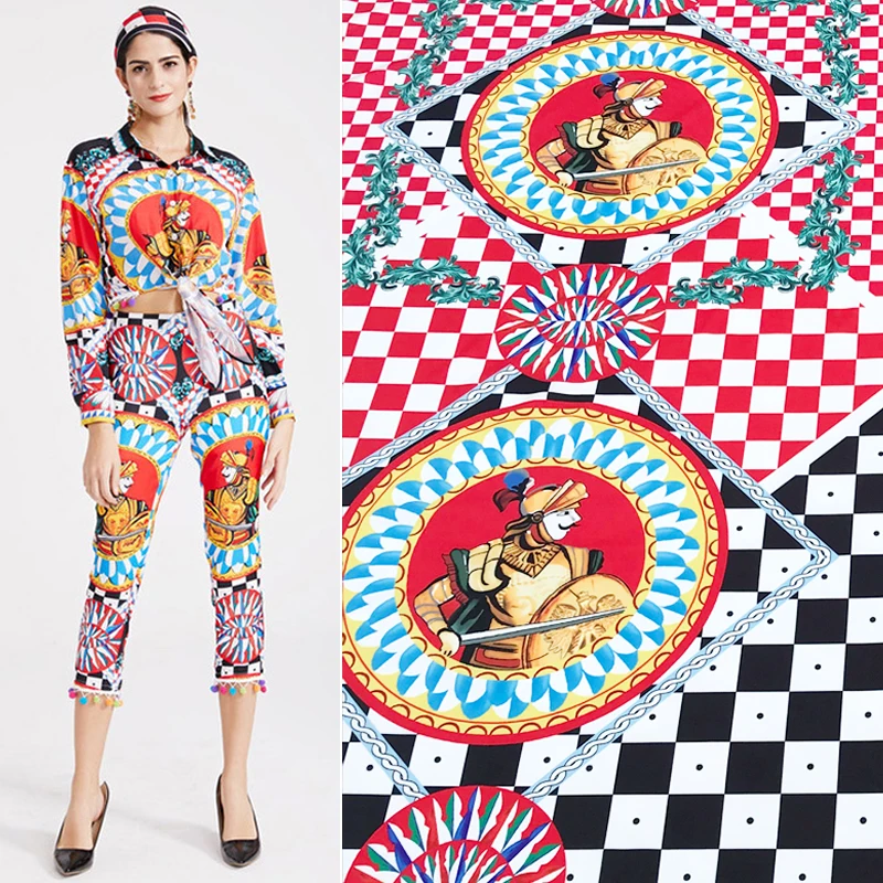 135X145cm Positioning Sicilian Roman Warrior Four Way Little Stretch Polyester Fabric for Woman Summer Dresses DIY-AF961
135X145cm Positioning Sicilian Roman Warrior Four Way Little Stretch Polyester Fabric for Woman Summer Dresses DIY-AF961
