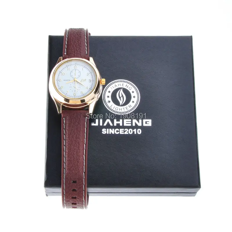 Fashion Watch Lighter USB Rechargeable Windproof Flameless Cigar Cigarette Wrist Watches With Creative Gift Box
Fashion Watch Lighter USB Rechargeable Windproof Flameless Cigar Cigarette Wrist Watches With Creative Gift Box