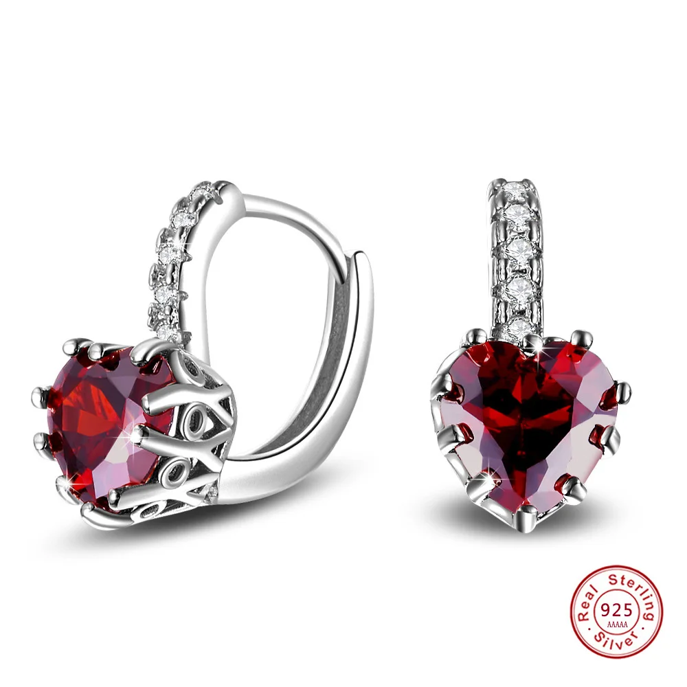 Flower Shiny Red Ring Red Garnet Women wed Jewelry Black Gold Filled Promise Eardrop Bijoux Femme ed14 brincos boucle d'oreille
Flower Shiny Red Ring Red Garnet Women wed Jewelry Black Gold Filled Promise Eardrop Bijoux Femme ed14 brincos boucle d'oreille