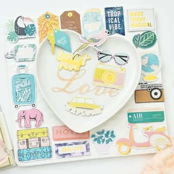 KLJUYP 45pcs Travel Colorful Cardstock Die Cuts for Scrapbooking Happy Planner/Card Making/Journaling Project
KLJUYP 45pcs Travel Colorful Cardstock Die Cuts for Scrapbooking Happy Planner/Card Making/Journaling Project