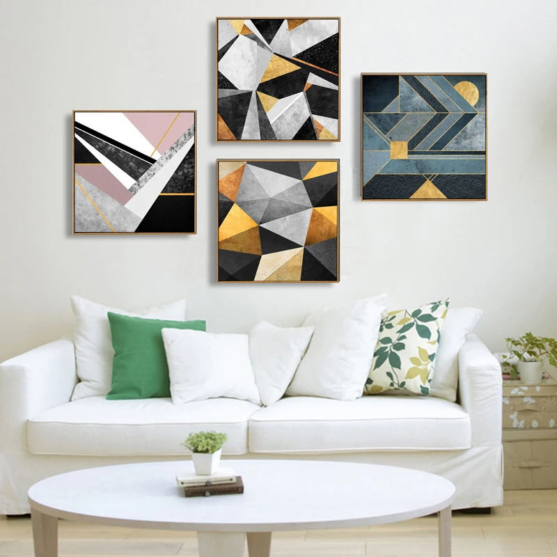 Разноцветный абстрактные картины на холсте Абстрактная живопись Wall Art печати