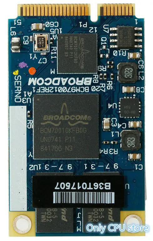 For Broadcom BCM70012 BCM970012 BCM70010 Crystal HD Decoder AW-VD904 Mini PCI-E Card
For Broadcom BCM70012 BCM970012 BCM70010 Crystal HD Decoder AW-VD904 Mini PCI-E Card