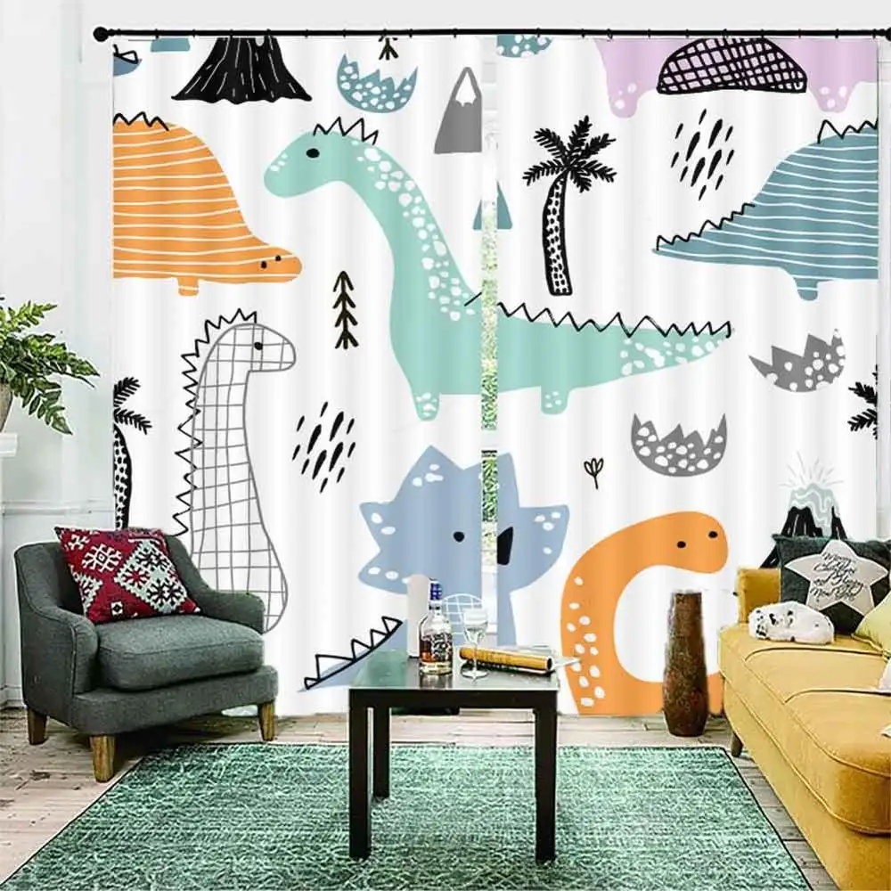 Factory direct sale Cartoon dinosaur print 3D Window Curtains Living Room bedroom Drapes Rideaux factory Customized size
Factory direct sale Cartoon dinosaur print 3D Window Curtains Living Room bedroom Drapes Rideaux factory Customized size