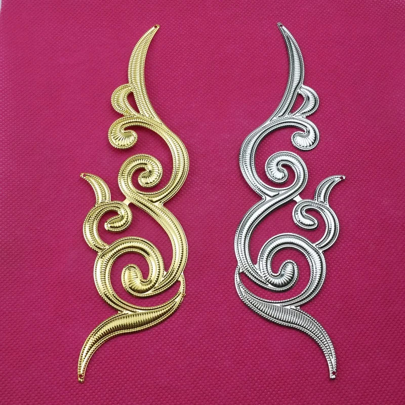2pairs/lot 60*180mm Filigree Metal Crafts decoration For Jewelry Making DIY Accessories Box decoration Cosplay accessories
2pairs/lot 60*180mm Filigree Metal Crafts decoration For Jewelry Making DIY Accessories Box decoration Cosplay accessories