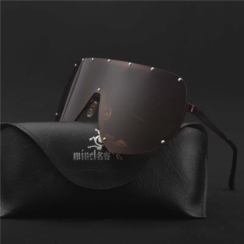 2018 Fashion Oversized Shield POLARIZED Sunglasses Goggles Brand Design Rivet Frame Windproof Sun Glasses LXL
2018 Fashion Oversized Shield POLARIZED Sunglasses Goggles Brand Design Rivet Frame Windproof Sun Glasses LXL