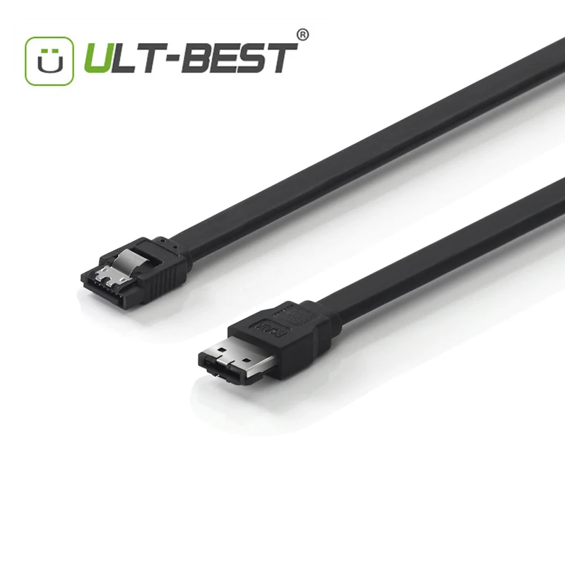 ULT-BEST SATA 7Pin Female to eSATA Female Cable 6Gbps Shielded Extender Extension HDD SSD Data Cable Black 50CM 1M
ULT-BEST SATA 7Pin Female to eSATA Female Cable 6Gbps Shielded Extender Extension HDD SSD Data Cable Black 50CM 1M