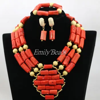 2016 Trendy Coral Beads Necklace Set Nigerian Wedding Handmade Costume African Jewelry Set Free Shipping CJ682
2016 Trendy Coral Beads Necklace Set Nigerian Wedding Handmade Costume African Jewelry Set Free Shipping CJ682