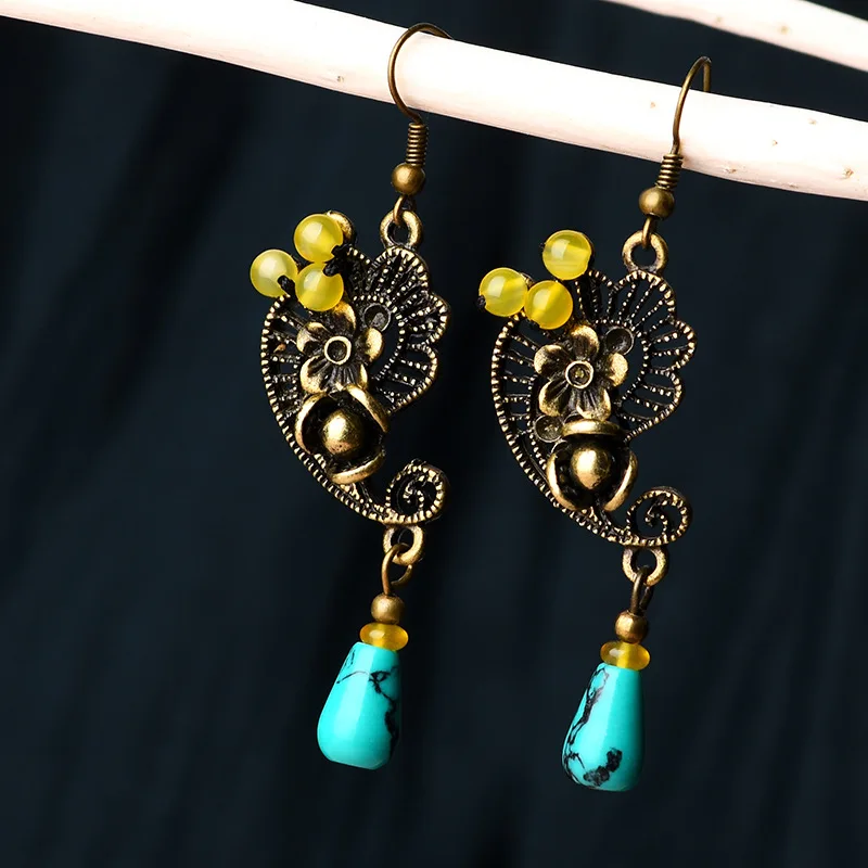 New Original handmade nature stone dangle earrings blue ,New Ethnic earrings copper accessories jewelry vintage earrings
New Original handmade nature stone dangle earrings blue ,New Ethnic earrings copper accessories jewelry vintage earrings