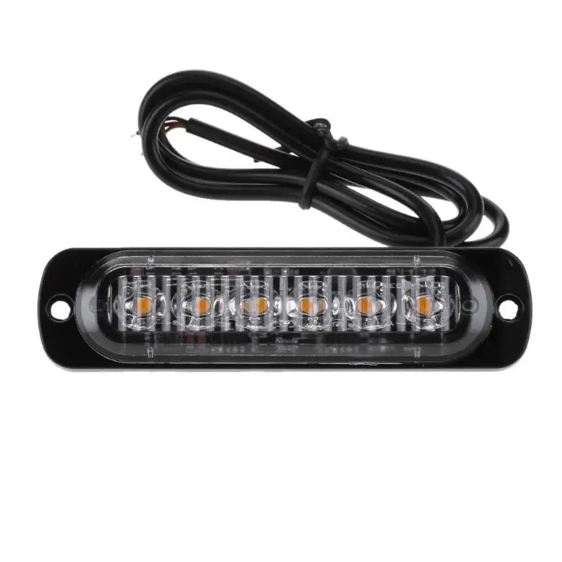 Universal 12-24V 6 LED 18W Slim Amber Flash Light Bar Car Vehicle Emergency Warning Strobe Lamp Features with Protection Pad
Universal 12-24V 6 LED 18W Slim Amber Flash Light Bar Car Vehicle Emergency Warning Strobe Lamp Features with Protection Pad