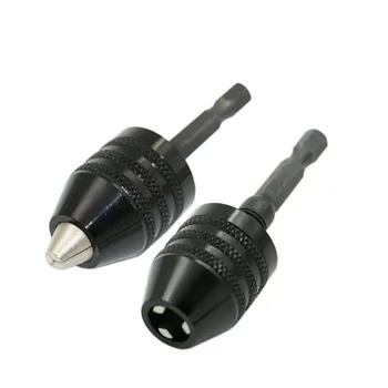 1PCS New 0.3-6.5mm Black Keyless Drill Chuck Screwdriver Impact Driver Adaptor 1/4" Hex Shank Drill Bits Diameter Power Tools
1PCS New 0.3-6.5mm Black Keyless Drill Chuck Screwdriver Impact Driver Adaptor 1/4" Hex Shank Drill Bits Diameter Power Tools