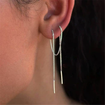 8CM Long Tassel Ear Line Thread Threader Drop Earrings For Women Minimalist Gold Wire Bars Rolo Chain Earrings 50E763
8CM Long Tassel Ear Line Thread Threader Drop Earrings For Women Minimalist Gold Wire Bars Rolo Chain Earrings 50E763
