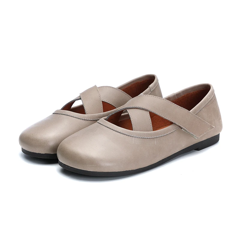 2019 VALLU New Arrival Women Cross-tied Design Flat Shoes Cow Leather Round Toe Shoes Lady Causal Soild Cover Heel Flat Shoe
2019 VALLU New Arrival Women Cross-tied Design Flat Shoes Cow Leather Round Toe Shoes Lady Causal Soild Cover Heel Flat Shoe