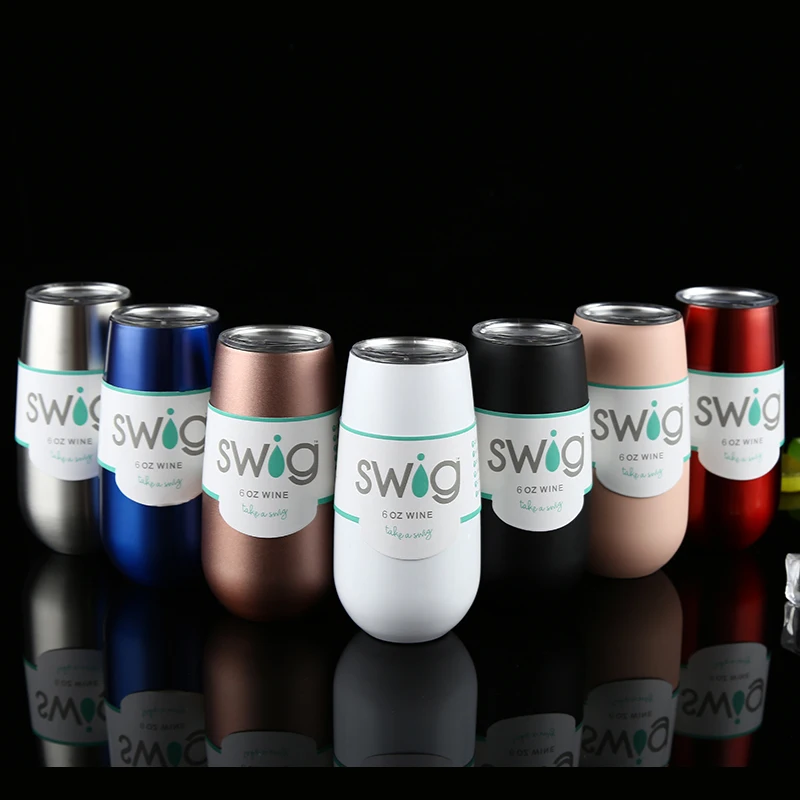 Swig-Wine-Cup-Champagne-Beer-6oz-9oz-Camo-With-Lids-Termos-Stemless-Flute-Stainless-Swig-Tumbler