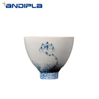 50ml Jingdezhen Blue and White Porcelain Lotus Teacup Ceramic Chinese Kung Fu Tea Set Tea Bowl Master Tea Cup Vintage Home Decor
50ml Jingdezhen Blue and White Porcelain Lotus Teacup Ceramic Chinese Kung Fu Tea Set Tea Bowl Master Tea Cup Vintage Home Decor
