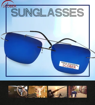 = SCOBER = New Designer Double Bridge Rimless Polarized Sunglasses Ultra Light Bombs Radiation Anti-UV Mirror lenses
= SCOBER = New Designer Double Bridge Rimless Polarized Sunglasses Ultra Light Bombs Radiation Anti-UV Mirror lenses