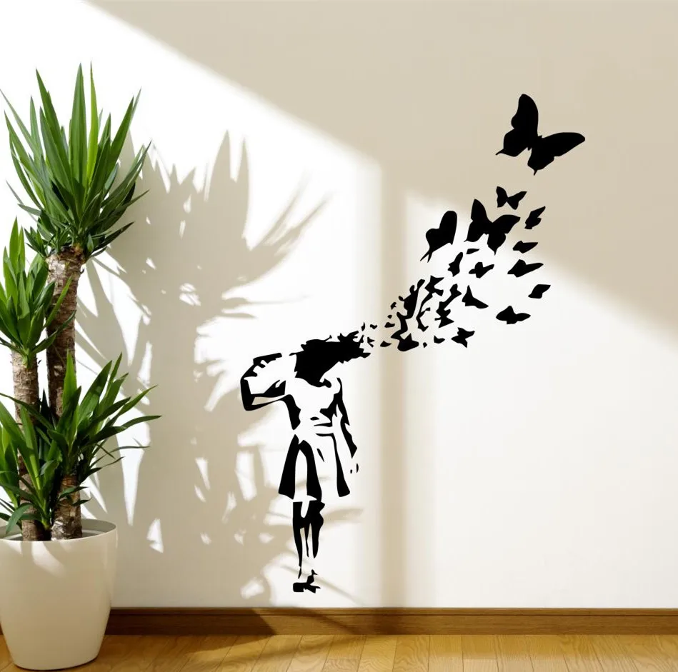 Free Shipping Removable Banksy GirlButterfly Wall Decal Modern Home Wall Sticker Decor Vinyl GW-41
Free Shipping Removable Banksy GirlButterfly Wall Decal Modern Home Wall Sticker Decor Vinyl GW-41