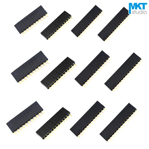 100Pcs 2.54mm Pitch Single Row Straight Pins 8.5mm Female PTH Pin Header For Arduino 16P 17P 18P 19P 20P
100Pcs 2.54mm Pitch Single Row Straight Pins 8.5mm Female PTH Pin Header For Arduino 16P 17P 18P 19P 20P