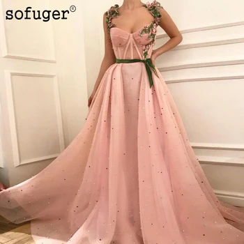 Pink 3D Flower Tulle Pearls Evening Dress Prom Vestidos De Fiesta Graduate Formal Party Dress Arabic Muslim Special Occasion
Pink 3D Flower Tulle Pearls Evening Dress Prom Vestidos De Fiesta Graduate Formal Party Dress Arabic Muslim Special Occasion