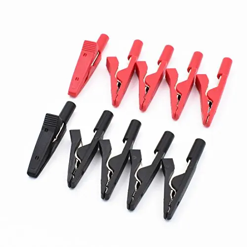 10Pcs Alligator Clips Mini Alligator Clip Electrical Test Clips with 2mm Banana Jack Socket for 2mm Test Probe Plug Connectors
10Pcs Alligator Clips Mini Alligator Clip Electrical Test Clips with 2mm Banana Jack Socket for 2mm Test Probe Plug Connectors