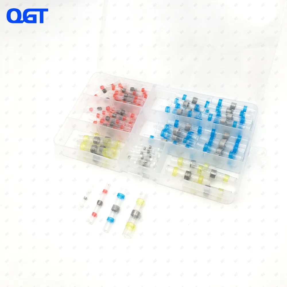 120PCS Waterproof Solder Seal Heat Shrink Butt Connectors Soldering Sleeve Wire Connector Cable Terminal Electrical Connector
120PCS Waterproof Solder Seal Heat Shrink Butt Connectors Soldering Sleeve Wire Connector Cable Terminal Electrical Connector