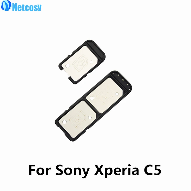 Netcosy For Sony Xperia C5 New Black Single Dual SIM Card Slot Tray Holder Adapter Replacement Part For Sony C5 Phone accessoary
Netcosy For Sony Xperia C5 New Black Single Dual SIM Card Slot Tray Holder Adapter Replacement Part For Sony C5 Phone accessoary
