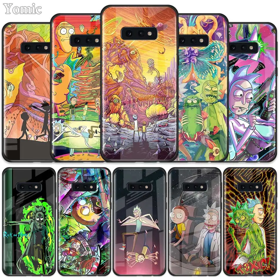 Rick and Morty Tempered Glass Case for Samsung Galaxy S10 S10e S9 S8 S10 Plus Note 9 A50 A30 Phone Cover Shell
Rick and Morty Tempered Glass Case for Samsung Galaxy S10 S10e S9 S8 S10 Plus Note 9 A50 A30 Phone Cover Shell