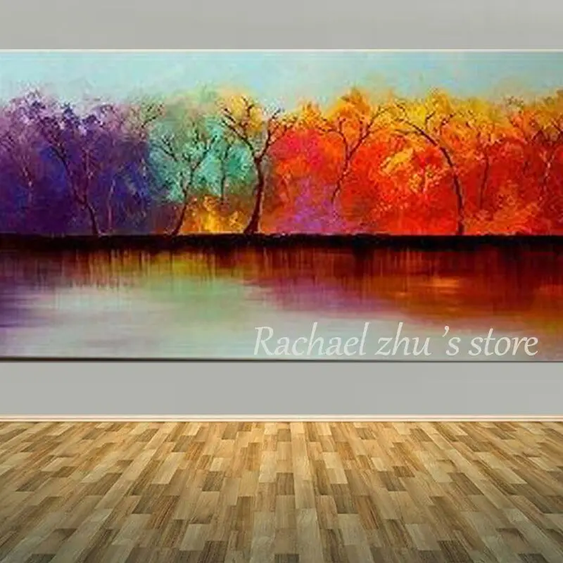 Large Hand Painted Modern Abstract Color Tree Landscape Oil Painting on Canvas Living Room Wall Art Pictures Pianting Home Decor
Large Hand Painted Modern Abstract Color Tree Landscape Oil Painting on Canvas Living Room Wall Art Pictures Pianting Home Decor