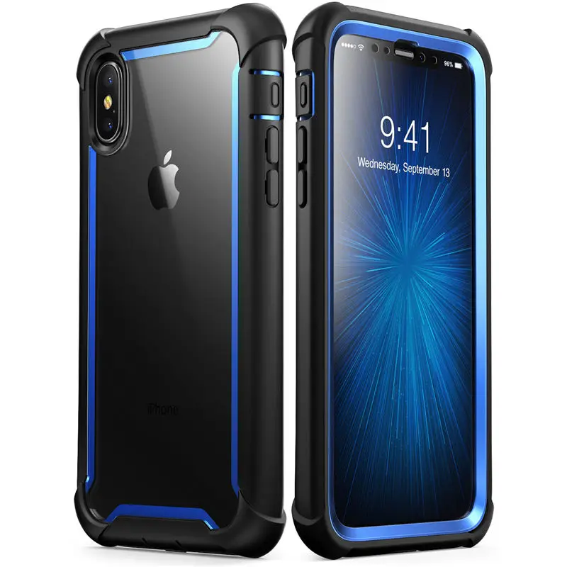Чехол для iphone Xs Max, 6,5 дюймов, оригинальный полноразмерный прочный прозрачный чехол-бампер серии i-Blason Ares со встроенным защитным экраном
Чехол для iphone Xs Max, 6,5 дюймов, оригинальный полноразмерный прочный прозрачный чехол-бампер серии i-Blason Ares со встроенным защитным экраном