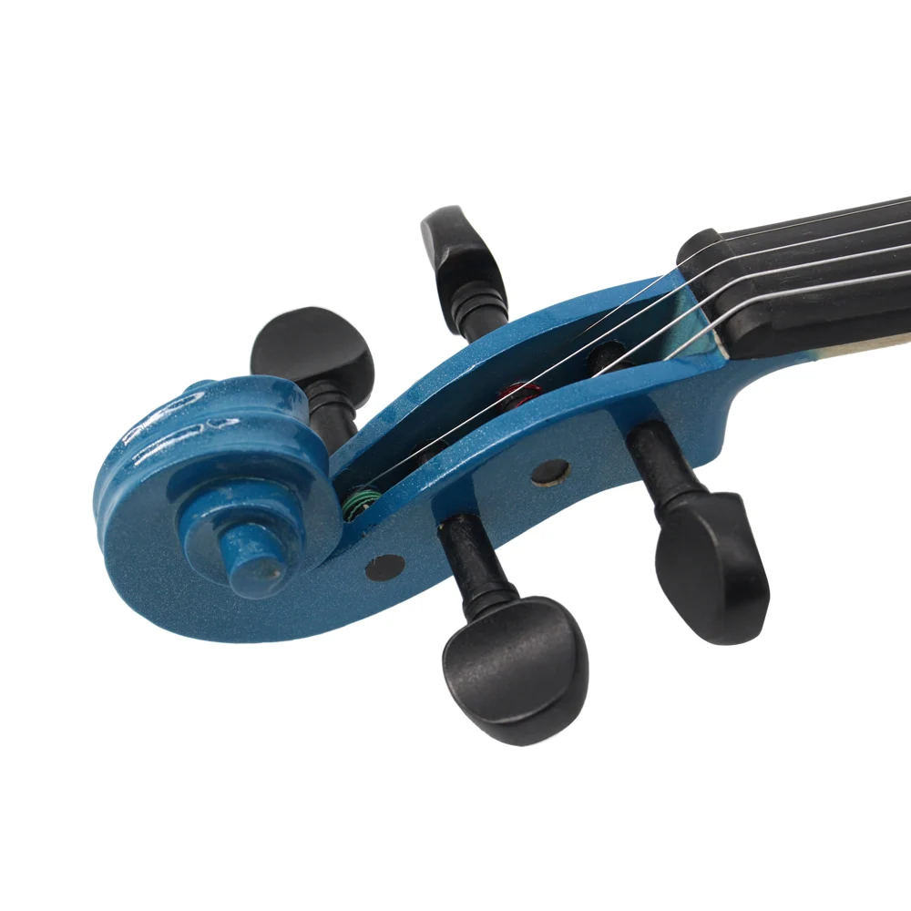 TONGLING-Blue Acoustic Violin, Beginner, Students, with Case, Bow, Rosin, Shoulder Rest, Mute Strings, 4/4, 1/2, 1/4, 1/8