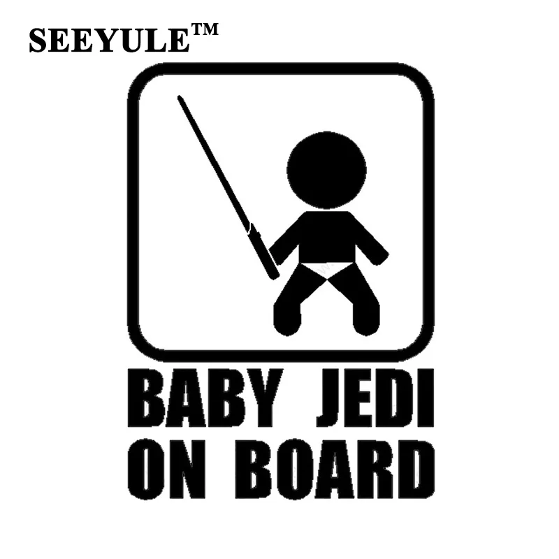 1pc SEEYULE Baby Jedi on Board Car Stickers Creative Funny Cute Vinyl Decal Car Styling Trunk Door Decoration Baby Take Sword
1pc SEEYULE Baby Jedi on Board Car Stickers Creative Funny Cute Vinyl Decal Car Styling Trunk Door Decoration Baby Take Sword