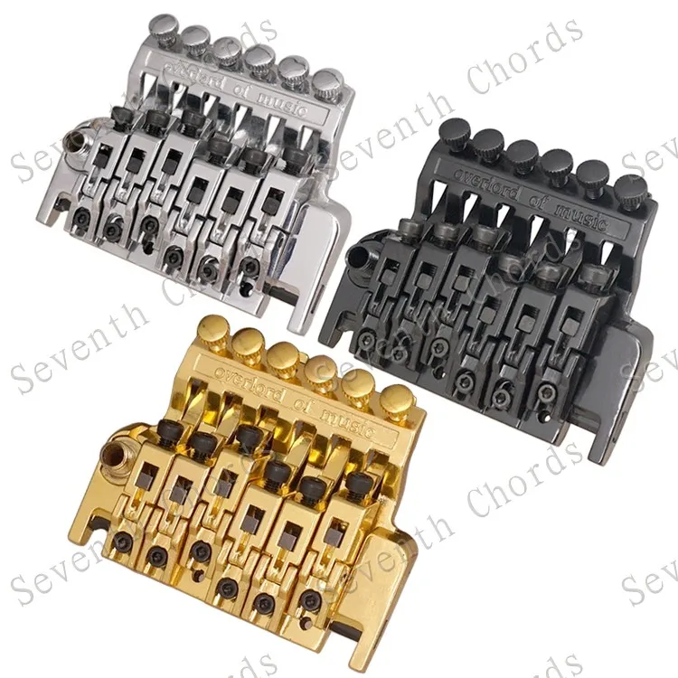 A Set Vintage Tremolo Bridge Double Locking Assembly Systyem For Electric Guitar Replacement parts (BL-3-BK) - Chrome & Black
A Set Vintage Tremolo Bridge Double Locking Assembly Systyem For Electric Guitar Replacement parts (BL-3-BK) - Chrome & Black