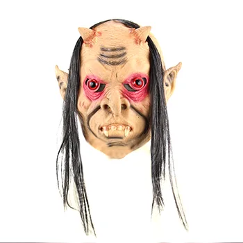 Terror Masquerade Party Cosplay Props Halloween Scary Ghost Mask Latex Full Face Red Eyes Long Hair Wig Horror Party Mask Gadget
Terror Masquerade Party Cosplay Props Halloween Scary Ghost Mask Latex Full Face Red Eyes Long Hair Wig Horror Party Mask Gadget