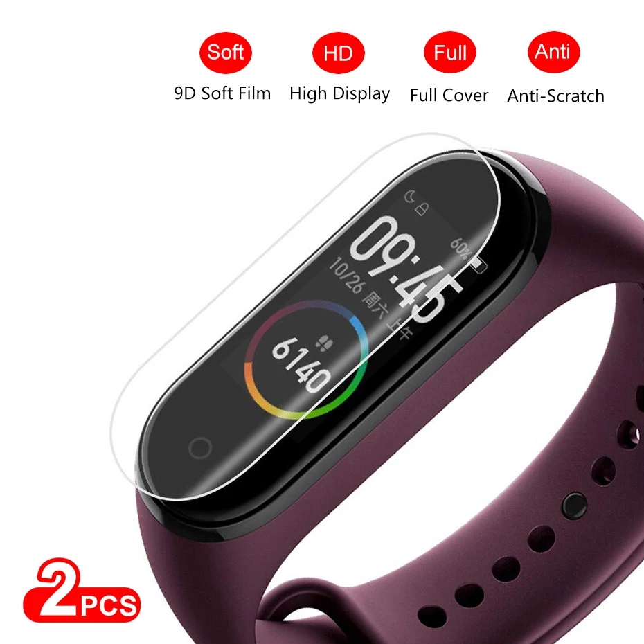 New 2PCS/Lot Mi Band 4 Screen Protector Films HD Full Cover Screen Films For Xiaomi Band 4 Original Smart Bracelet Accessories
New 2PCS/Lot Mi Band 4 Screen Protector Films HD Full Cover Screen Films For Xiaomi Band 4 Original Smart Bracelet Accessories