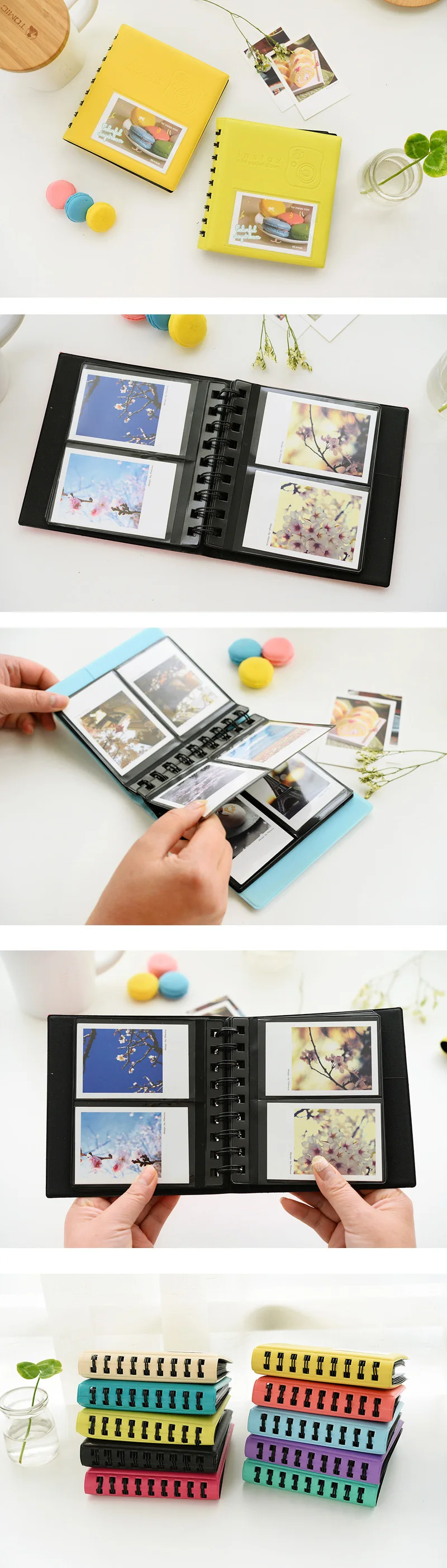 68/96 Pockets Book Album for Fujifilm Instax instant Mini 9 8 7s 70 25 50s 90 Mini Films 3 inch Photo paper