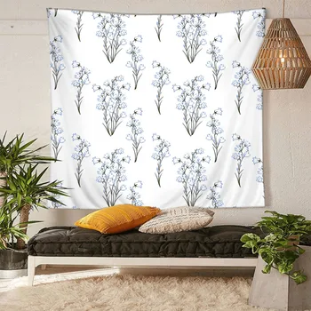 HommomH Tapestry Art Decor Wall Hanging in Dorm Living Room Bedroom Simple Style Light Blue Bouquet
HommomH Tapestry Art Decor Wall Hanging in Dorm Living Room Bedroom Simple Style Light Blue Bouquet