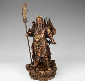 free shipping China Red Copper Guan Gong Guan Yu Buddha God Hold Dragon Sword General Statue
free shipping China Red Copper Guan Gong Guan Yu Buddha God Hold Dragon Sword General Statue