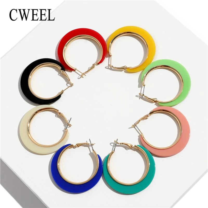 CWEEL Earrings For Women Fashion Bohemian Dangle Wedding Vintage Geometric Circle Charms Brincos Acrylic Yellow Earings
CWEEL Earrings For Women Fashion Bohemian Dangle Wedding Vintage Geometric Circle Charms Brincos Acrylic Yellow Earings