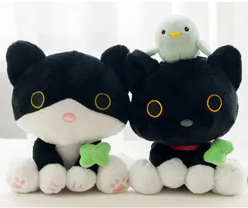 Candice guo! super cute plush toy lovely big eyes black cat with lucky leaf bird stuffed doll birthday Christmas gift 1pc
Candice guo! super cute plush toy lovely big eyes black cat with lucky leaf bird stuffed doll birthday Christmas gift 1pc